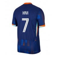 Camiseta Países Bajos Xavi Simons #7 Visitante Equipación Eurocopa 2024 manga corta